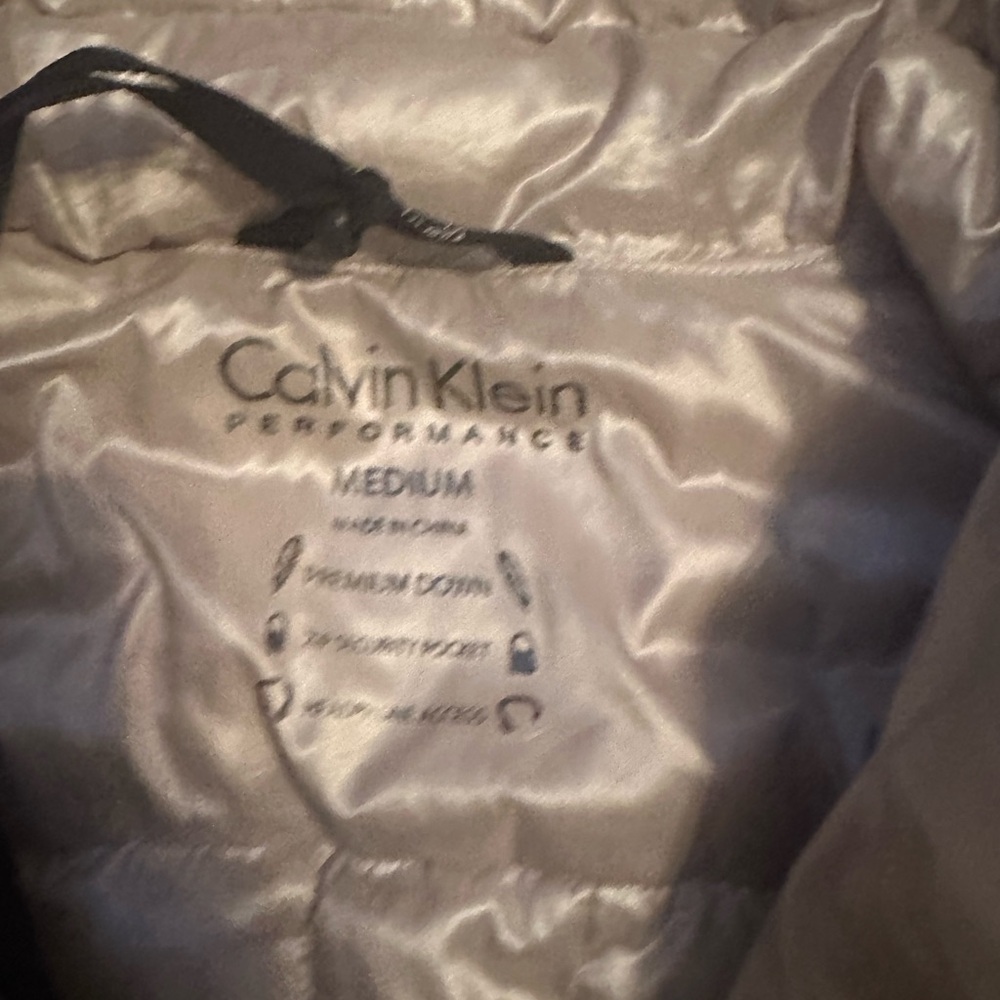 Calvin Klein Performance Metallic Silver Vest Wit… - image 2